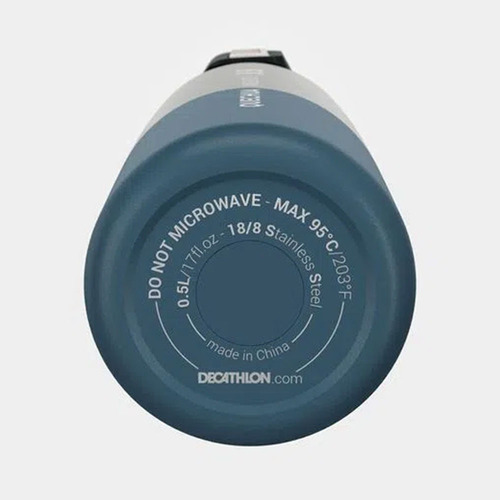 Garrafa De Trilha Isotérmica Inox Mh500 500ml Cor Azul