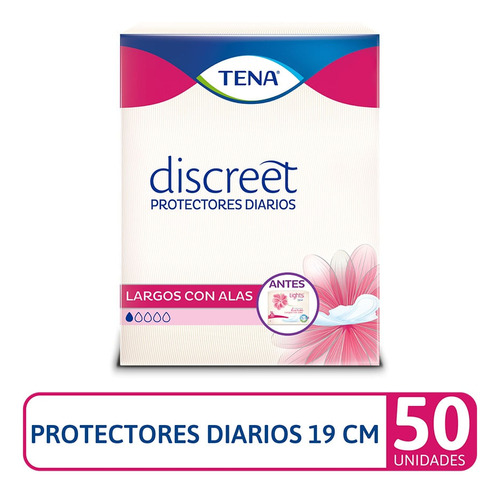 Protectores Diarios Lights By Tena Largos Con Alas X 50und