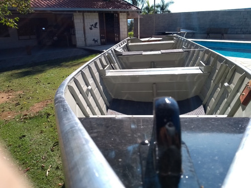Barco De Alumínio Bico Fino De 5 Metros Esporte E/ou Recreio