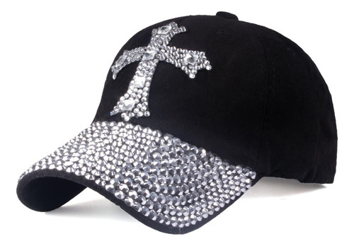 Song Qing Jean Snapback Hat Mujeres Hombres Bling Cross Rhin