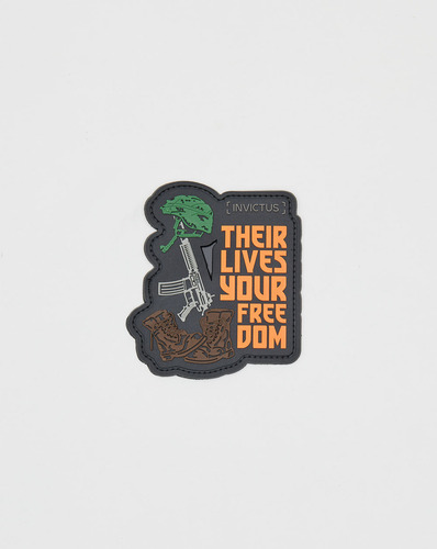 Patch Invictus Emborrachado Farda Militar Airsoft Coleção