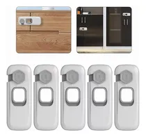 Comprar Kit Con 5 Seguros Para Gabinetes Y Cajones Proteccion Niños