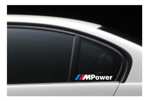 Sticker Bmw M Power Para Cristales Cofre Fascias Estribos