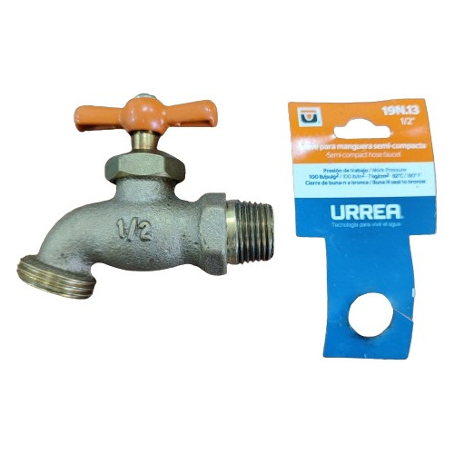 Llave Para Manguera Bronce 13mm(1/2plg) 19n.13 Marca Urrea