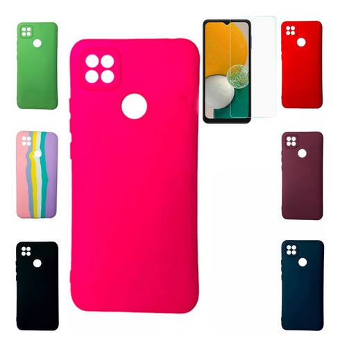 Funda Xiaomi Redmi 10a Protector Mas Vidrio Templado