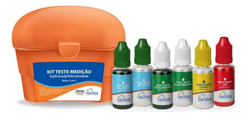 Kit Medição De Sal + Cloro E Ph + Alcalinidade