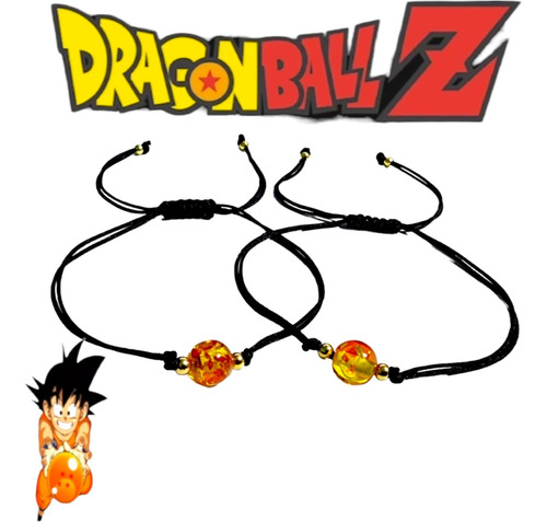 Dúo Pulseras Dragon Ball Z Gokú Esferas Dragón Pareja Regalo