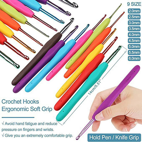 Kit Completo De Crochet Para Tejer Bordado De Set De Costura