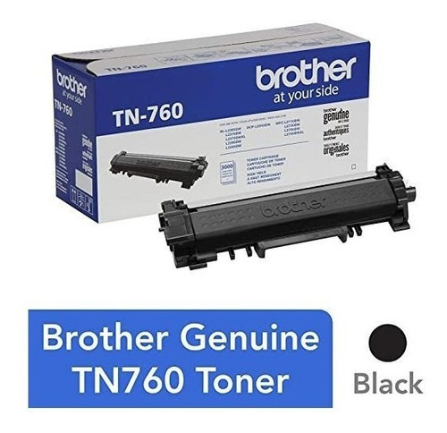 Genuinos De Brother Tn760 Cartucho De Tóner Negro De Alto