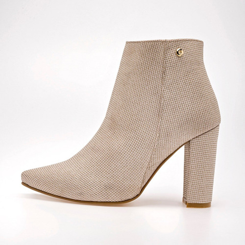 Botin De Punta Moramora 19521642 Color Oro Para Mujer Tx7