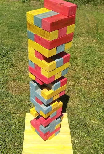 Juego Jenga Gigante 58cm Alto Yenga 54 Piezas Extra Grande