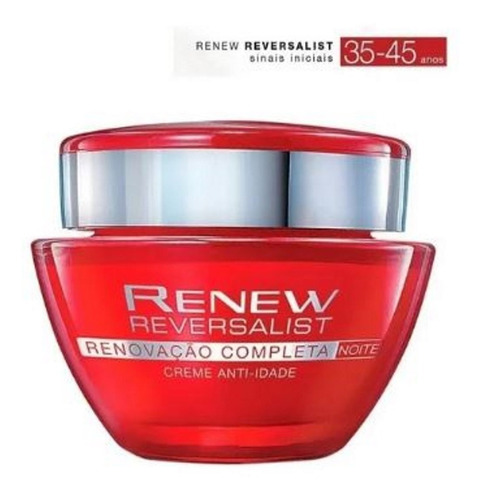 Renew Reversalist Noite Creme Facial Anti Idade Avon 35+ 