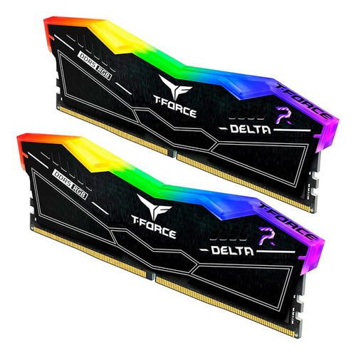 Memoria Ram Team Group Delta Rgb Negro Ddr5, 5200mhz, 32gb