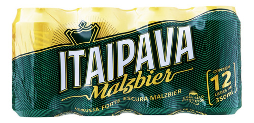 Cerveja Itaipava Malzbier Lata 350ml - Pacote C/ 12 Unds