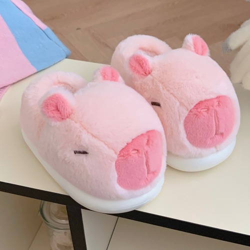 Zapatillas Cálidas De Algodón Con Forma De Capibara For Inv
