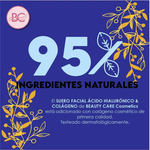Imagen 6 de 10 de Suero Facial Ácido Hialurónico Natural Y Colágeno Puro 60ml
