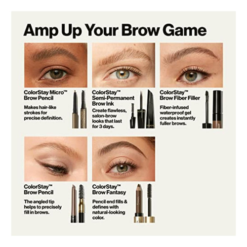 Revlon Colorstay Micro Eyebrow Pencil With Built In Spoolie