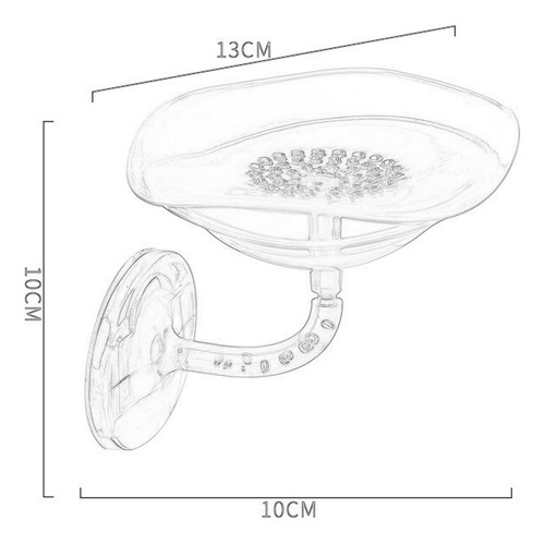 Estante De Jabón Organizador De Baño Soporte De Rosa