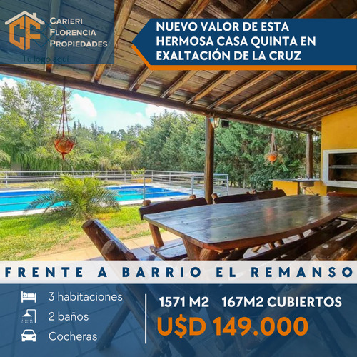 Casa De 4 Amb En Venta El Remanso. Exaltación De La Cruz