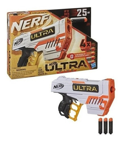 Nerf Lanzador Dardos De Larga Distancia Ultra Five 4 Dardos