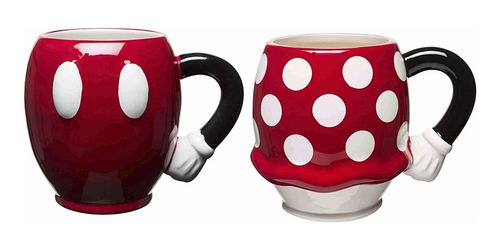 Imagen 1 de 3 de Juego De Taza Mickey Y Minnie Porcelana Zak Designs