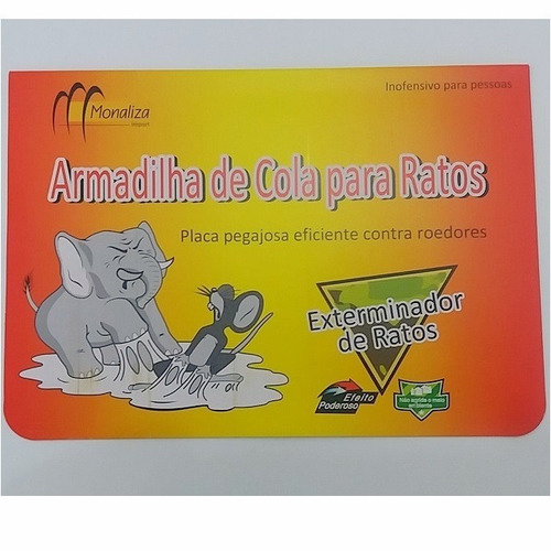 Kit 3 Unidades Ratoeira Adesiva Rato Armadilha Outlet Oferta