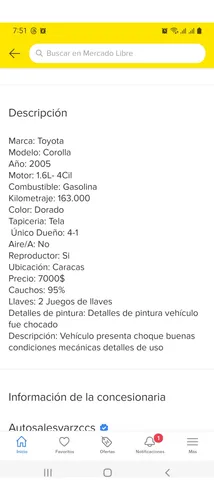 Toyota Corolla Automático 2005