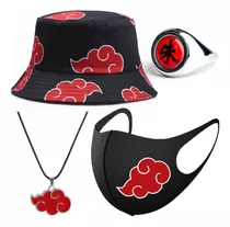 Comprar Máscara De Disfraces De Naruto Akatsuki Cosplay+gorro+collar