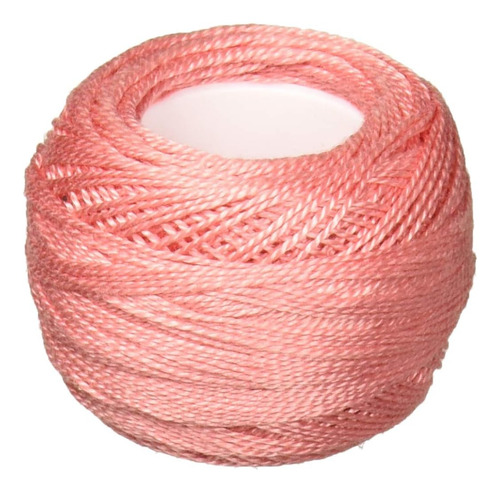 116 8-760 Pearl Cotton Thread Balls, Salmon, Size 8