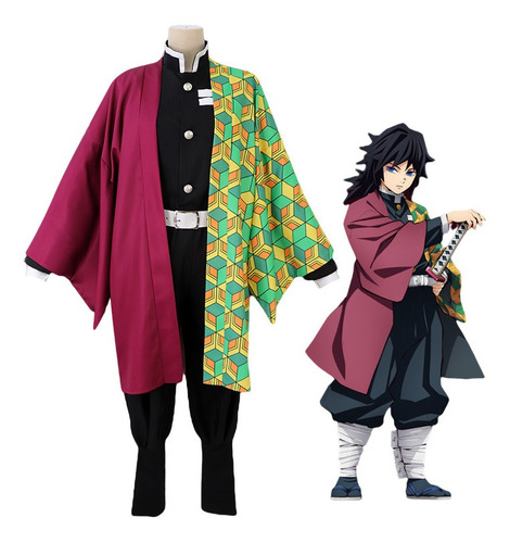 Disfraz De Cazador De Demonios: Kimono De Cosplay Tomioka Gi