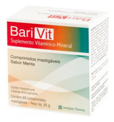 Suplemento Vitamínico Mineral Barivit Com 60 Comprimidos