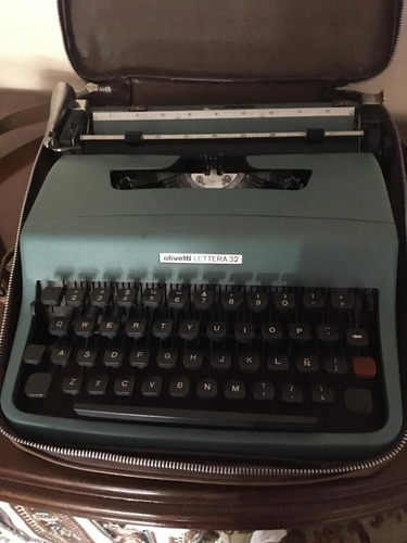 Máquina De Escribir Olivetti Lettera 32 Impecable C/ Estuche