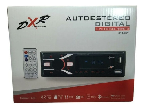 Autoestereo Digital Bluetooth Usb Dxr