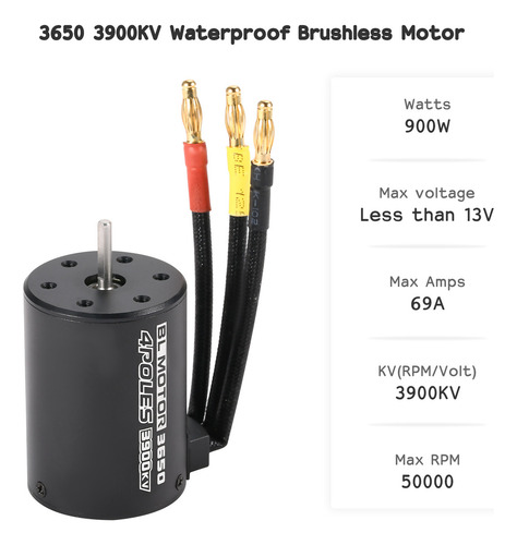 . 3650 3900 Kv Sin Escobillas Y 120 A Esc For Coche 1/10