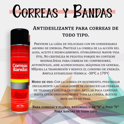 👉🏼 SPRAY ANTIDESLIZANTE PARA CORREAS 200 ML ⚠️Si repuestos anda buscando,  venga a REPAL volando 🛫 Repal (Todo en repuestos, comisiones…