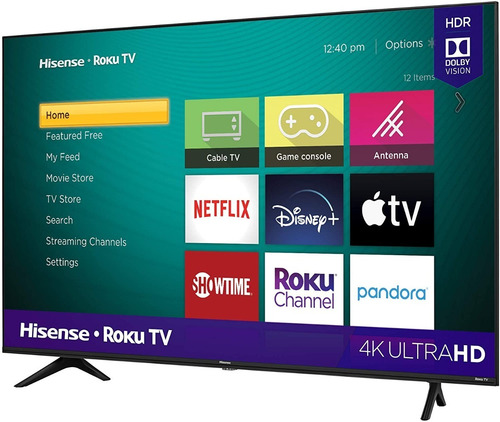 Imagen 2 de 7 de Televisor Hisense De 43 Pulgadas Smart Tv 4k Roku Tv Hdmi