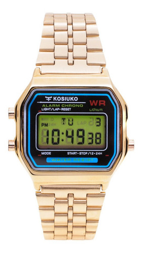 Reloj Kosiuko Hombre 7840 255 Wr Digital Vintage Metal