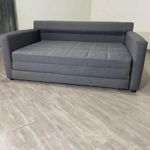 Sofá Cama Donatto 2 Plazas 1.65 M. Gris Oscuro Liso