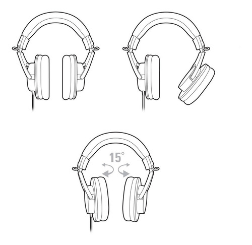 Imagen 6 de 7 de Auriculares Audio-Technica M-Series ATH-M20x negro