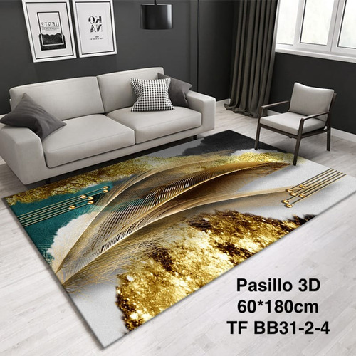 Alfombra Pasillera 3d, Bajada De Cama, Baño 60*180cm