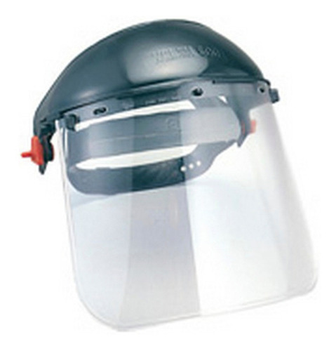 Protector Facial Transparente C/matraca 3-pf-500 Infra 8257 Color Negro y transparente