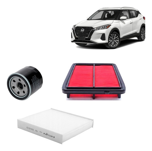 Filtros Aire Aceite Polen Nissan Kicks 1.6 2017-2023