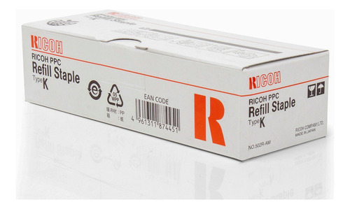 Recarga De Cartucho Staple Ricoh 410802 Tipo K, Pacote Com 3