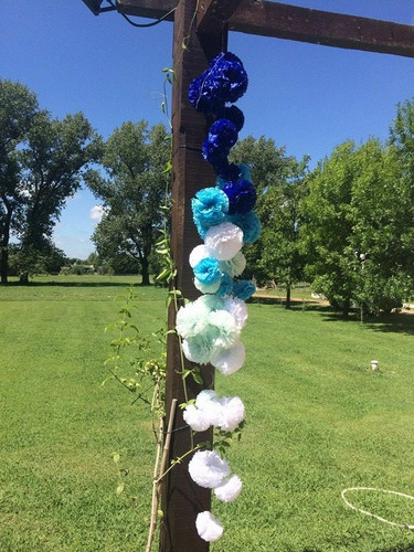3 Esferas O Pompones Papel $ 120