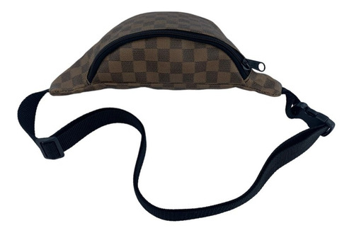 Pochete Tiracolo De Cintura Transversal Ombro Necessaire Bag Cor Marrom