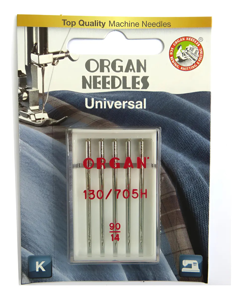 Agulha De Máquina Doméstica Organ Universal 130/705h Cor 90/14