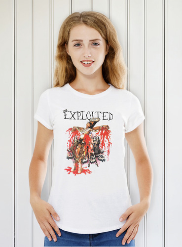Polera Mujer The Exploited Jesus Is Dead B Punk Abominatron