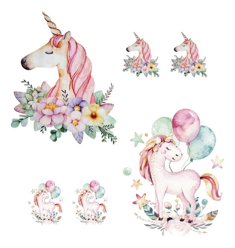 Parche Adhesivo Planchar Diseño De Unicornio, Lindas F...