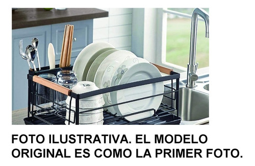 Imagen 5 de 9 de Escurreplatos Secaplatos Acero Pintado Bandeja Cubiertero