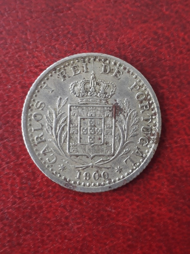 Moneda Portugal 1900 100 Reis 